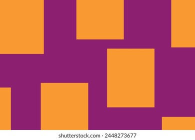 Abstract purple background with orange squares