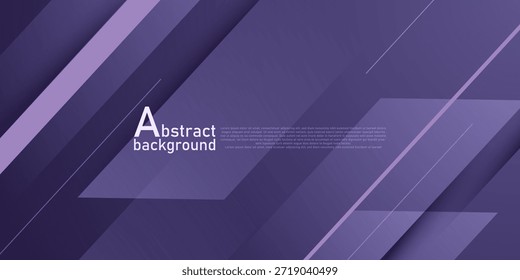 Abstract purple background with overlap papercut arrow shapes pattern element concept design. Modern banner style. Eps10 vector