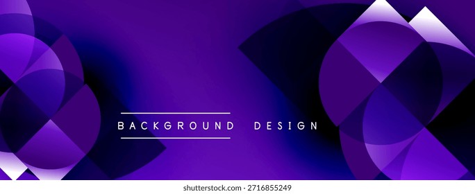 Abstractas fondo púrpura. Los círculos superpuestos crean un efecto visual dinámico. Diseño moderno adecuado para Anuncios, presentaciones.