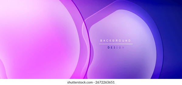 Fundo roxo abstrato. As formas sobrepostas criam um efeito visual dinâmico. Design moderno adequado para banners, apresentações.