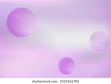 Fundo roxo abstrato com textura de vidro vermelho com esferas. Textura de plástico com nervuras para fundos e banners. Ilustração vetorial