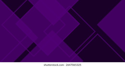 Abstract purple background with shadow and simple square lines. Looks 3D with added gradient colors.