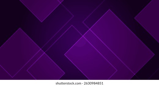 Fundo roxo abstrato com sombras e linhas quadradas simples. Parece 3D com luz adicionada. adequado para banners, folhetos, cartazes, brochuras.