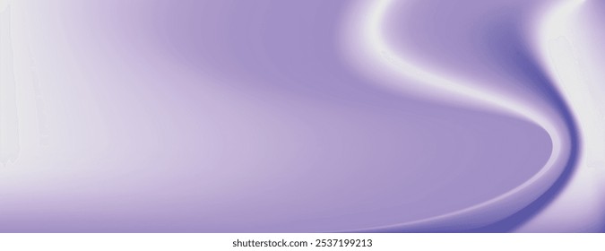 Fondo púrpura Abstractas con textura suave y fluida. El fondo presenta suaves Gradientes y curvas de color púrpura, creando una atmósfera serena. Fondo ondulado abstracto mínimo del Vector del gradiente