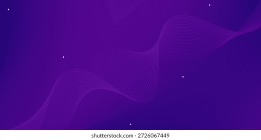 abstract purple background with smooth gradient and wavy lines. the purple background has a flowing, modern texture. wavy line pattern background. purple background vector.eps.10.