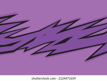 Abstract purple background with spikes and zigzag line pattern and with some copy space area