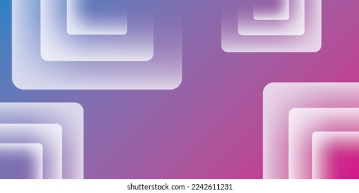 Abstract Purple Background with Square Shape Vector Illustration