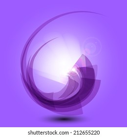 Abstract purple  background vector illustration light effects