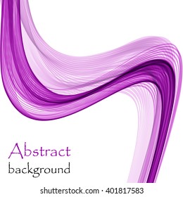 Abstract purple background with wave