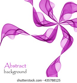 Abstract purple background with wave