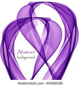 Abstract purple background with wave
