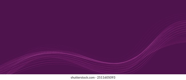 abstrakter violetter Hintergrund mit wellenförmigen Linien