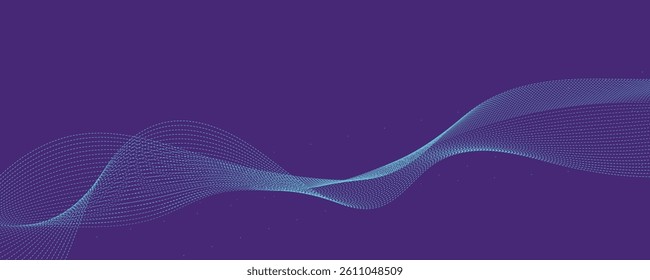 abstract purple background with wavy lines