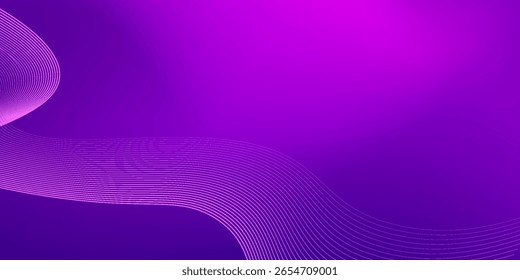 Fundo roxo abstrato com linhas onduladas. Ilustração vetorial. tipo de arte moderna2