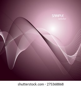 Abstract purple background with wavy lines.