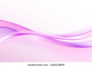 Abstract purple background, wavy vector design.