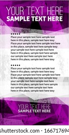 Abstract purple banner template
