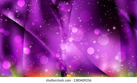 Abstract Purple and Black Blurry Lights Background