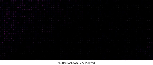 Abstractas patrón de puntos púrpura y negro.  Perfecto para fondos, diseño de Sitio web o estampados textiles.  Crea una textura visual sutil pero llamativa, sugiriendo profundidad y misterio.