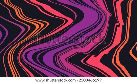Abstract purple and black wavy vertical stripes background in 4k resolution. Suited for desktop wallpaper, banner, poster, website, backdrop