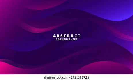 Abstract purple blue Background with Wavy Shapes. flowing and curvy shapes. This asset is suitable for website backgrounds, flyers, posters, and digital art projects.