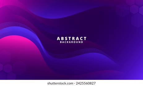 Abstract purple blue Background with Wavy Shapes. flowing and curvy shapes. This asset is suitable for website backgrounds, flyers, posters, and digital art projects.