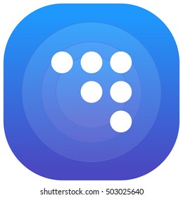 Abstract Purple - blue circular UI/UX App Icon / Logo Design