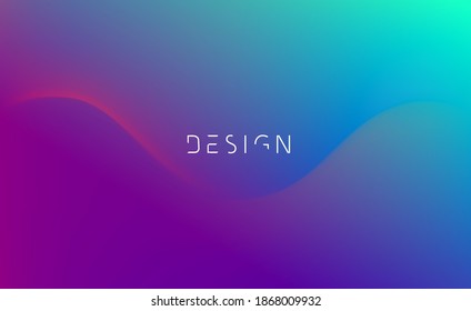 Resumen de fondo vectorial púrpura y azul colorido, sombra suave de color 3d onda para el folleto de diseño, sitio web, volante.