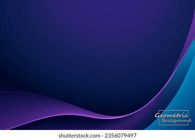 Abstract purple and blue geometric background. Dynamic shapes composition. illustration.