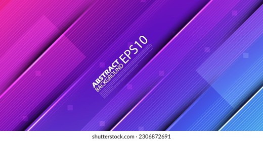 Resumen Gráfico futurista de fondo morado y degradado azul. Fondo claro con sombras. Diseño de textura de fondo abstracto, afiche deportivo, fondo de banner. Vector Eps10