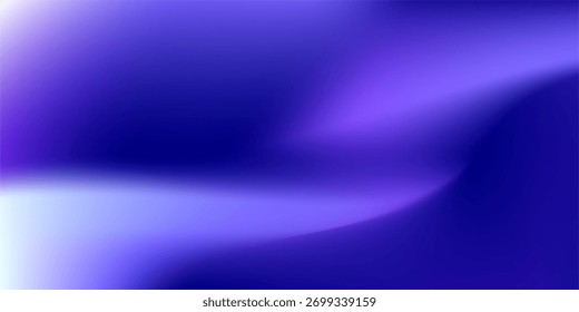 Fundo de gradiente azul roxo abstrato com curvas suaves. pano de fundo moderno adequado para imagens tecnológicas, criativas e de marca