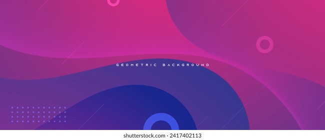 Abstract purple and blue gradient geometric background design