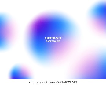 Abstract Purple And Blue Gradient Liquid Background. Vector Illustration. Wallpaper. Banner