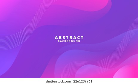 Abstract Purple Blue liquid background. Modern background design. gradient color. Dynamic Waves. Fluid shapes composition. Fit for website, banners, wallpapers, brochure, posters