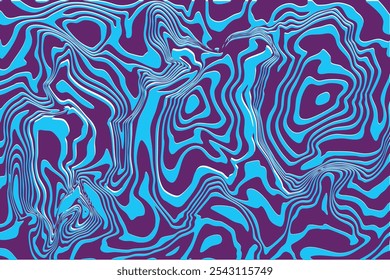 Abstract Purple and Blue Liquid Pattern. An abstract pattern featuring swirling, interconnected lines in vibrant shades of purple and blue, creating a dynamic and mesmerizing visual experience.