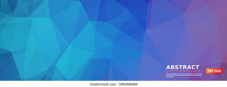 Abstract Purple Blue Mosaic Texture Pattern Background Design. Usable for Background, Wallpaper, Banner, Poster, Brochure, Card, Web, Presentation.