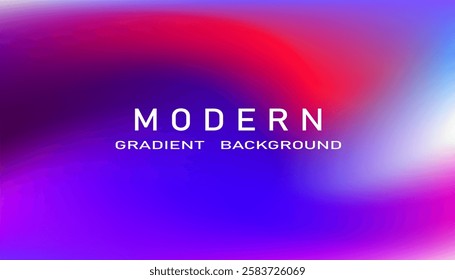 Abstract purple, blue and pink gradient background with minimal colors and smooth transition of colors. Modern background. Vector illustration