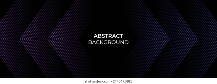 fondo tecno azul púrpura abstracto capa superpuesta en el espacio oscuro con decoración de líneas brillantes. Concepto de estilo futuro de elemento de Diseño gráfico moderno
