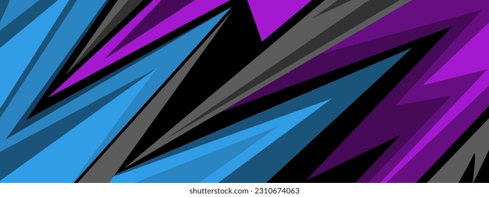 Abstract purple blue texture racing background. Graphic abstract stripe racing background.