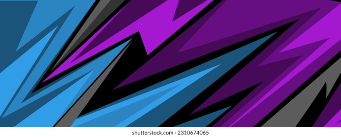 Abstract purple blue texture racing background. Graphic abstract stripe racing background.