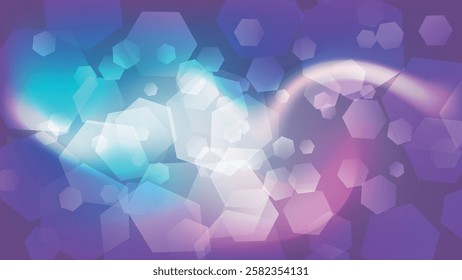 Abstract purple blue wallpaper with a glow effect. A beautiful illustration for corporate designs, blogs, postcards, posters and your other projects. Vector. 
