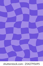 Abstract Purple Blue Wave Checkered Background. High Quality Background Vector Illustration