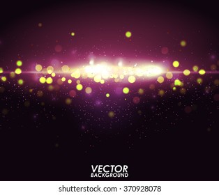 Abstract purple bokeh background. Vector illustration.