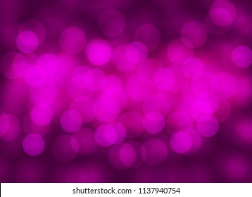 Abstract purple bokeh blurred background. Vector design