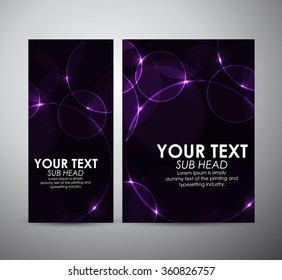 Abstract purple bokeh. Graphic resources design template or roll up. 