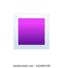 Abstract Purple Box. Isolated Vector Illustration