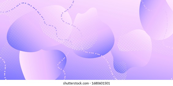 Abstract Purple Brochure. Pink Memphis Design. Liquid Placard. Futuristic Composition. Violet Minimal Template. Pastel Purple Brochure. Gradient Geometric Shapes. Pastel Purple Background.