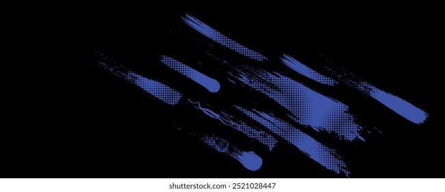 Abstract Purple Brush Background with Halftone Effect. Sport Background. Brush Stroke Illustration for Banner or Poster.