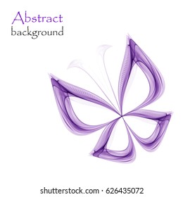 Abstract purple butterfly