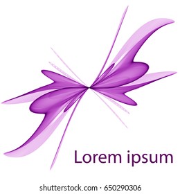 Abstract purple butterfly